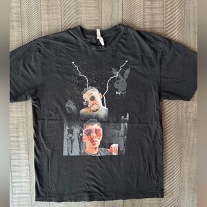 Bad Bunny Rapper Black Graphic T-Shirt Men’s Size Large